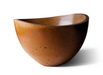 Slick Rock Wave Medium 36 in. concrete planter in copper orange with waved rim