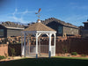 10 Foot Vinyl Gazebo-In-A-Box with Floor with a weathervane