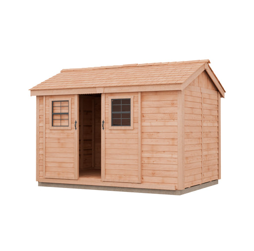 western cedar roof on Cabana Garden Shed Slider 12×8