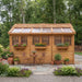 Close-up detail of the western red cedar wood grain and joinery on the Sunshed 8x12 garden shed.