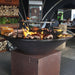 xl-corten grill with food