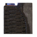 Detailed close up of Yang water fountain textured stone panel with visible water flow and smooth curved accent design.
