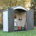 A 7 Ft. X 4.5 Ft.  Shed filled with tools and equipment