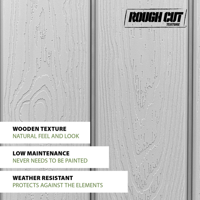 Wall details of a cabin shed featuring a wooden texture, requiring low maintenance and a weather resistance.