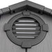 A Lifetime 20 Ft. X 8 Ft. Outdoor Storage Shed - 60351 with a vent details