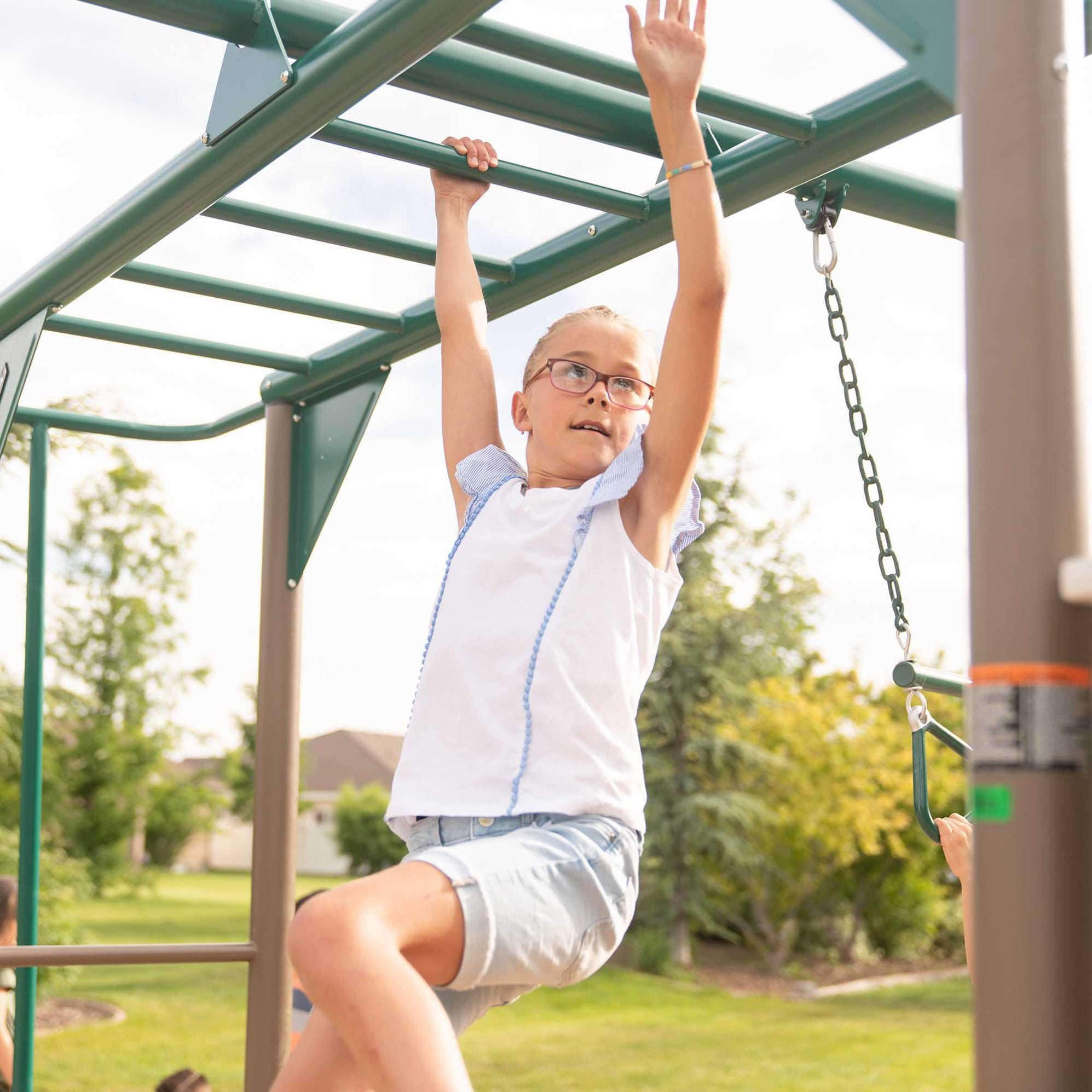 Lifetime Monkey Bar Swing Set Backyard Adventure for Kids — Backyard Oasis