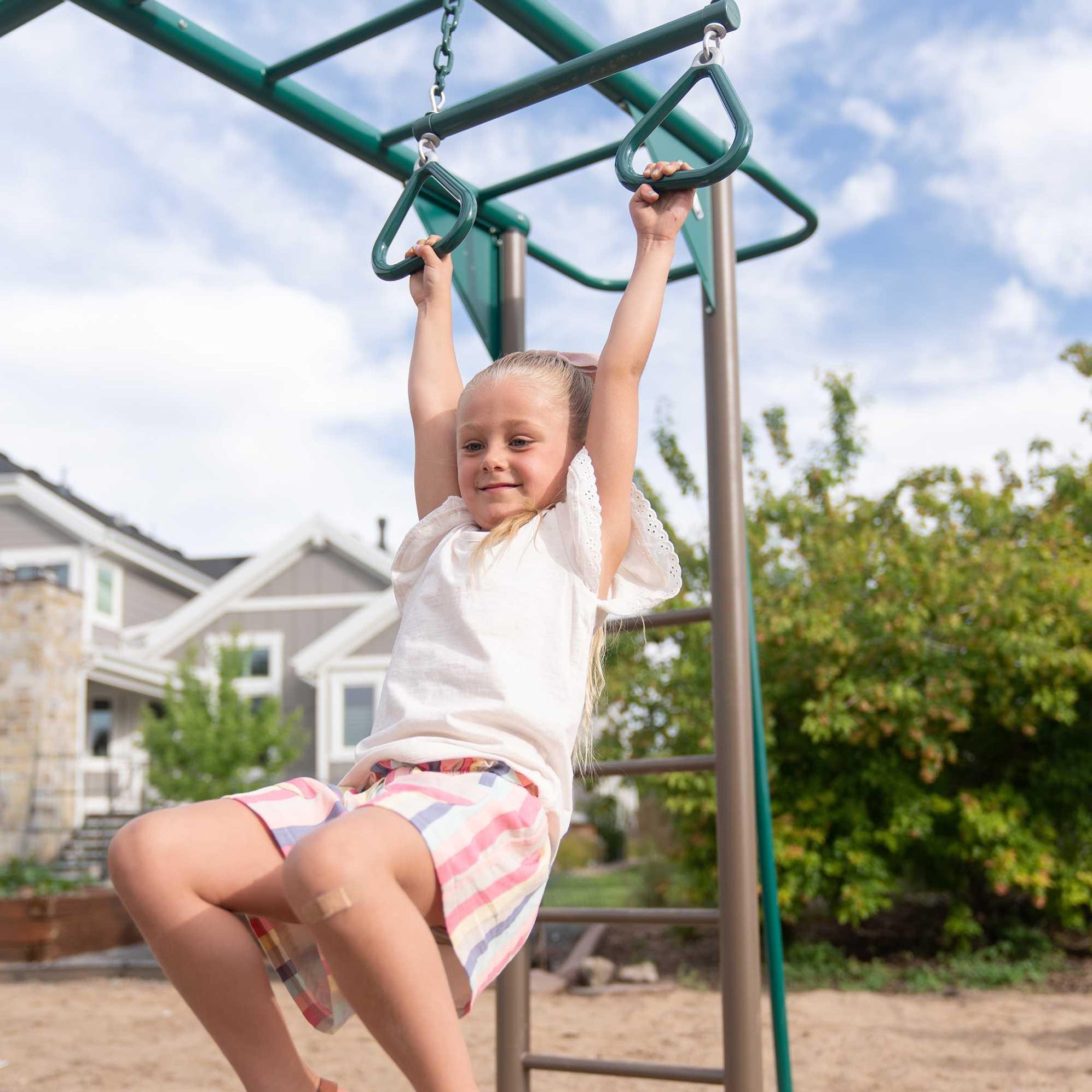 Lifetime Monkey Bar Swing Set Backyard Adventure for Kids — Backyard Oasis