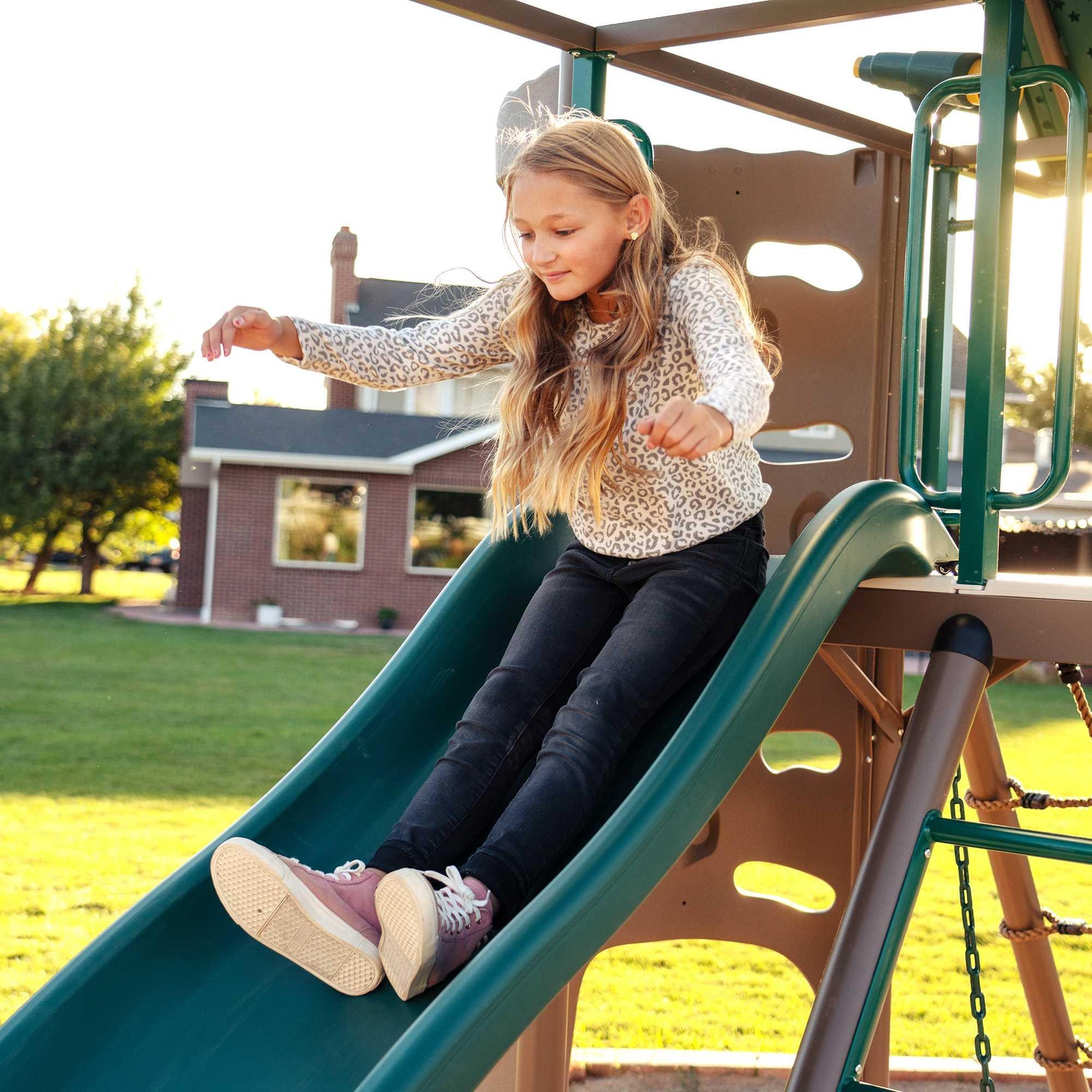 Lifetime Big Stuff Swing Set Outdoor Fun for Kids Shop Now — Backyard