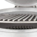 Macro shot of the stainless steel cooking grate on the Blaze Grills 20-Inch Cast Aluminum Kamado Grill, highlighting the quality of materials.