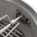 Image of the bracket mount for the Blaze Grills 20-Inch Kamado Rotisserie Kit, showcasing where the spit rod is secured to the grill.