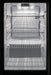 A Blaze Grills 20-Inch Outdoor Compact Refrigerator with multiple shelves, perfect for an outdoor kitchen.