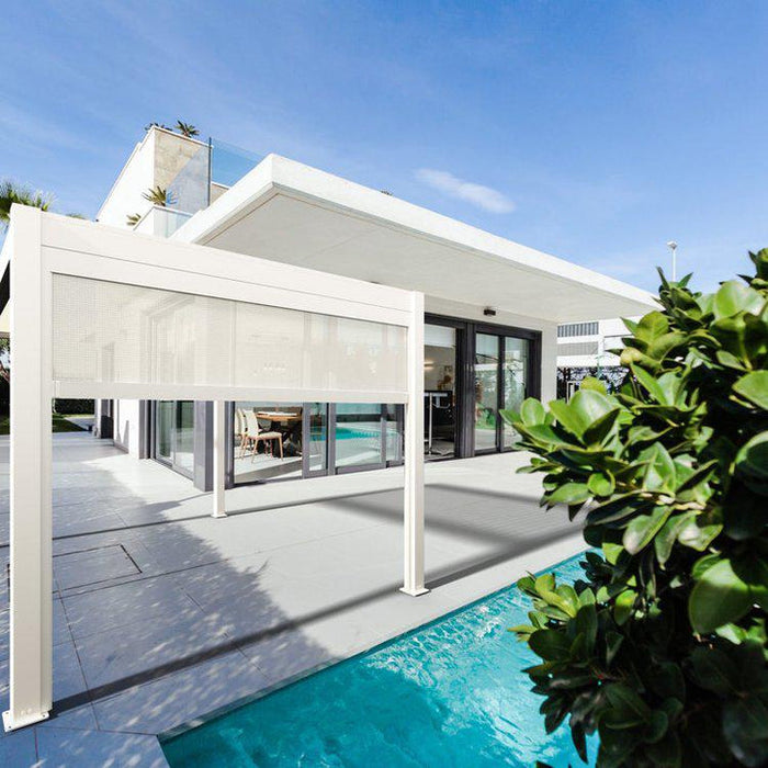 Bon Pergola Manual Wind Resistant Side Shade/Screen (Add-on Only