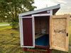 Inside view of an OverEZ Chicken Coop showing the ample space, ventilation, and nesting boxes designed for poultry comfort and care.