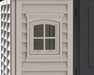 Duramax 10.5 x 8 Apex Pro w/ Foundation, 2 windows & side door - Backyard Oasis; window close up detail