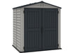 Duramax 6x6 StoreMate Plus Vinyl Shed w/floor - Backyard Oasis in white background