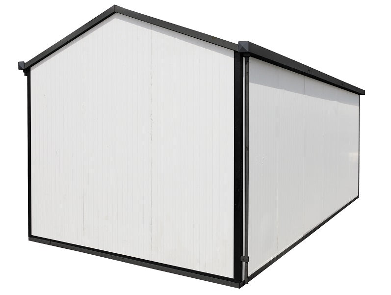 Duramax Gable Roof Building 13x10 - Backyard Oasis back side view in white background