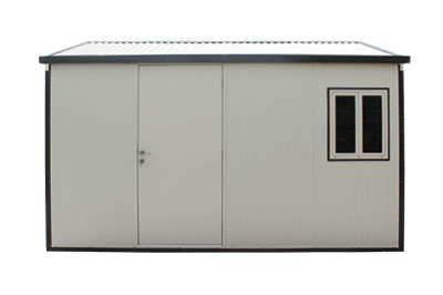 Duramax Gable Roof Building 13x10 - Backyard Oasis front view in white background