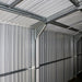 Duramax Imperial Metal Garage Dark Gray w/White 12x20 - Backyard Oasis foundation details