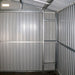 Duramax Imperial Metal Garage Dark Gray w/White 12x26 - Backyard Oasis wall details from inside