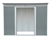 Duramax Pent Roof 8x6 w/ Skylight - Backyard Oasis front view open doors
