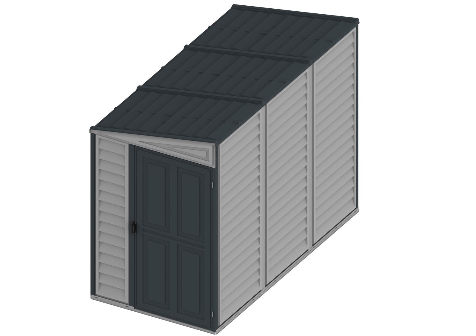 Duramax SideMate 4x8 Vinyl Shed Durable Outdoor Storage Solution