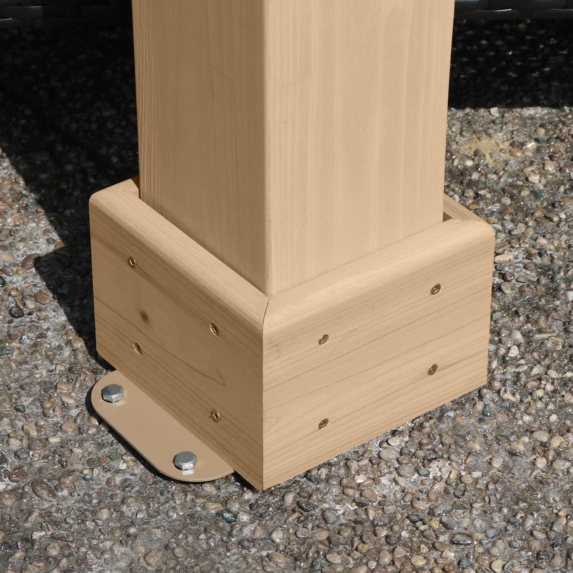 Yardistry Meridian Pannello In Legno Di Cedro Per Privacy, Adatto Per Gazebo Meridian Da 3,5 M, Kit Di Montaggio Incluso, Colore Naturale - 4