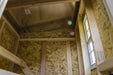 Top angle interior view of an OverEZ Large Chicken Coop showing the wooden framing and spacious design for comfortable chicken roosting.