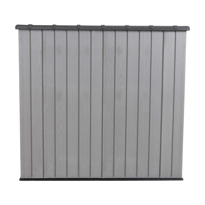A grey and black Lifetime Utility Shed - 60331U on a white background.