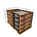 A stack of Lifetime Utility Shed - 60331U boxes on top of a pallet.