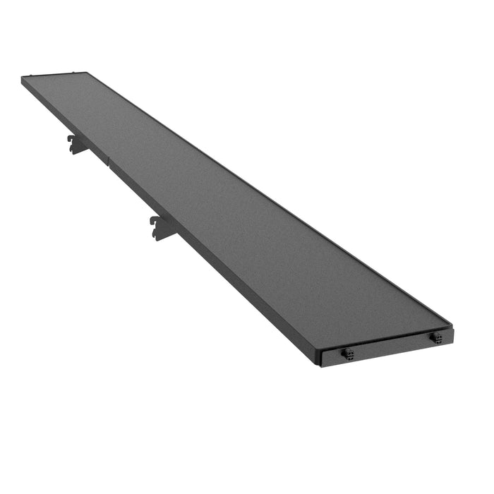 Angled view of a single tier of shelf from Lifetime on a white background