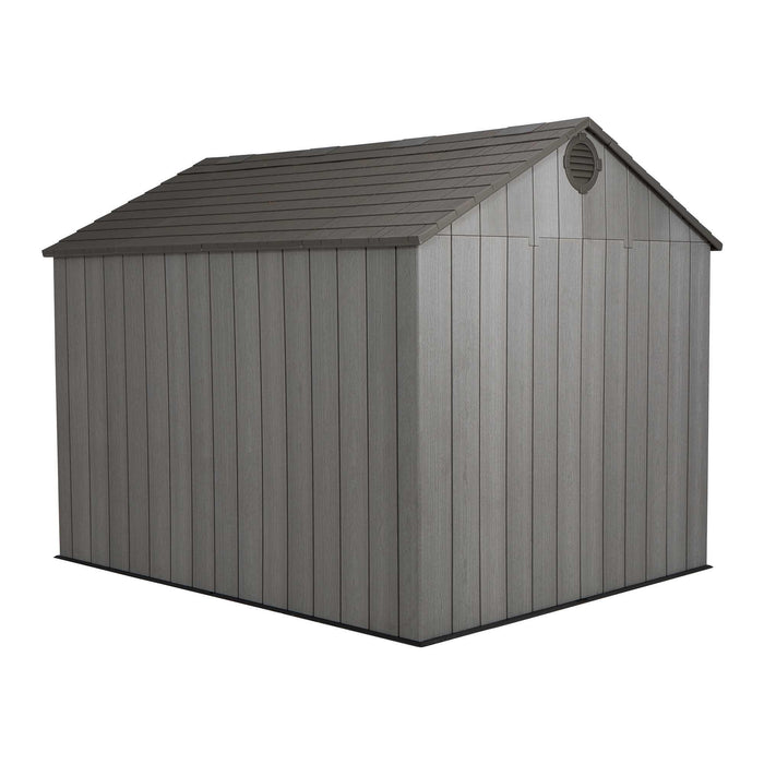 A Lifetime 10 Ft. X 8 Ft. Outdoor Storage Shed - 60330 on a white background.