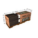 A picture of a Lifetime 10 Ft. X 8 Ft. Outdoor Storage Shed - 60001 with measurements on it.