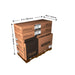 A picture of a Lifetime 11 Ft. X 21 Ft. Outdoor Storage Shed - 60237 with measurements on it.