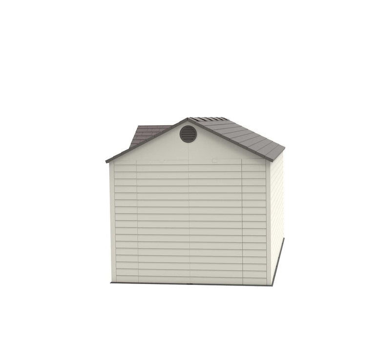 An image of a Lifetime 15 Ft. X 8 Ft. Outdoor Storage Shed - 6446 on a white background.