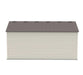 A Lifetime 15 Ft. X 8 Ft. Outdoor Storage Shed - 60079 with a grey roof on a white background.