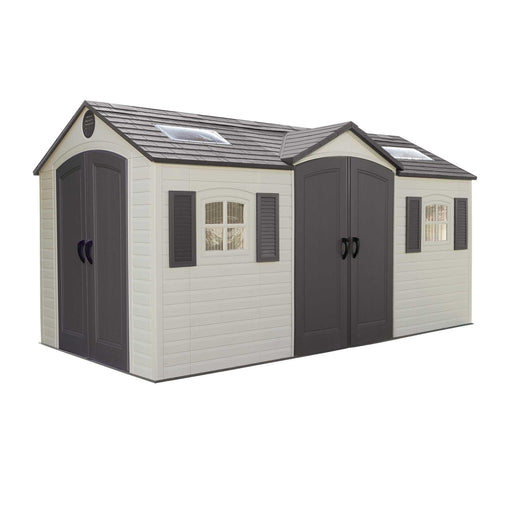 Lifetime 15 Ft. x 8 Ft. Outdoor Storage Shed - 60079 in white background