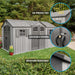 A Lifetime 15 Ft X 8 Ft Outdoor Storage Shed - 60318 with different features.