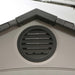 Closeup details of a vent inclusion from Lifetime 17.5 Ft. X 8 Ft. Outdoor Storage Shed 