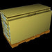 A yellow box on a pallet, Lifetime 11 Ft. X 11 Ft. Outdoor Storage Shed - 60187 by Lifetime.