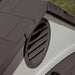 A close up view of a Lifetime 10 Ft. X 8 Ft. Outdoor Storage Shed - 60118 roof vent.
