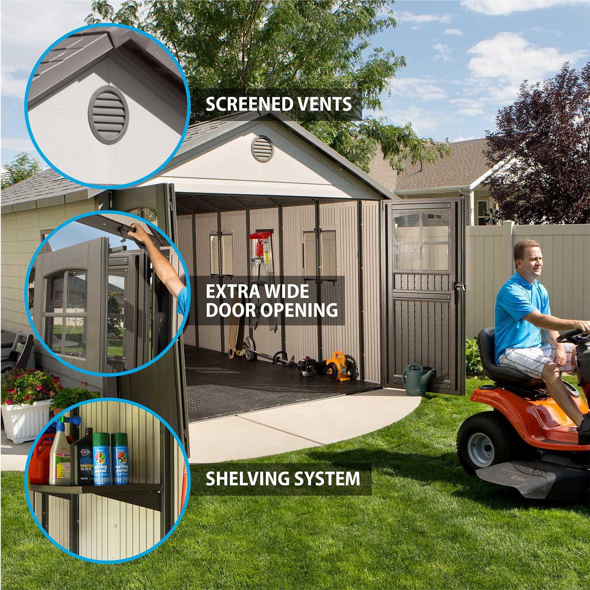 Lifetime 11 Ft. X 18.5 Ft. Outdoor Storage Shed 60236 - Shop Now
