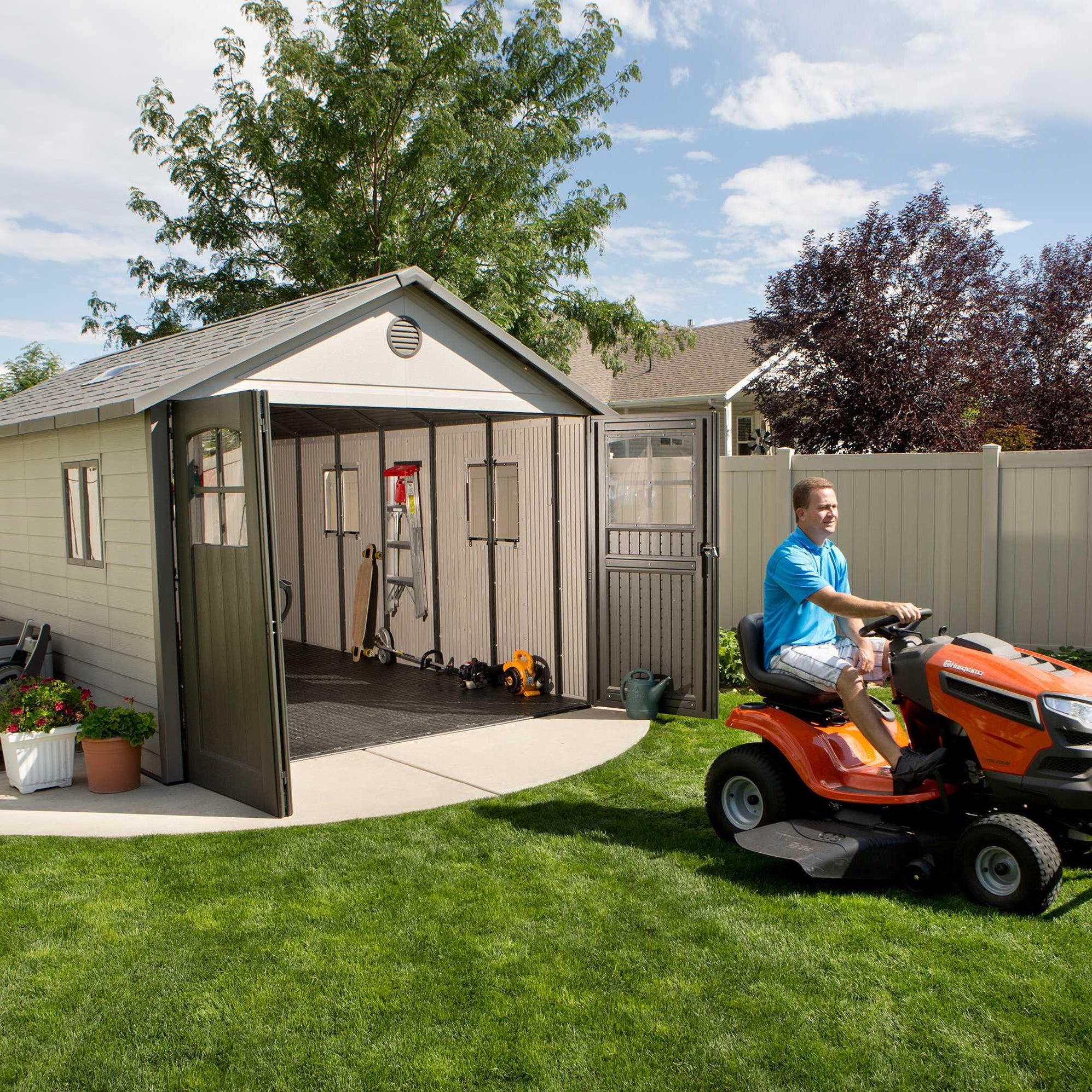 Lifetime 11 Ft. X 18.5 Ft. Outdoor Storage Shed 60236 - Shop Now