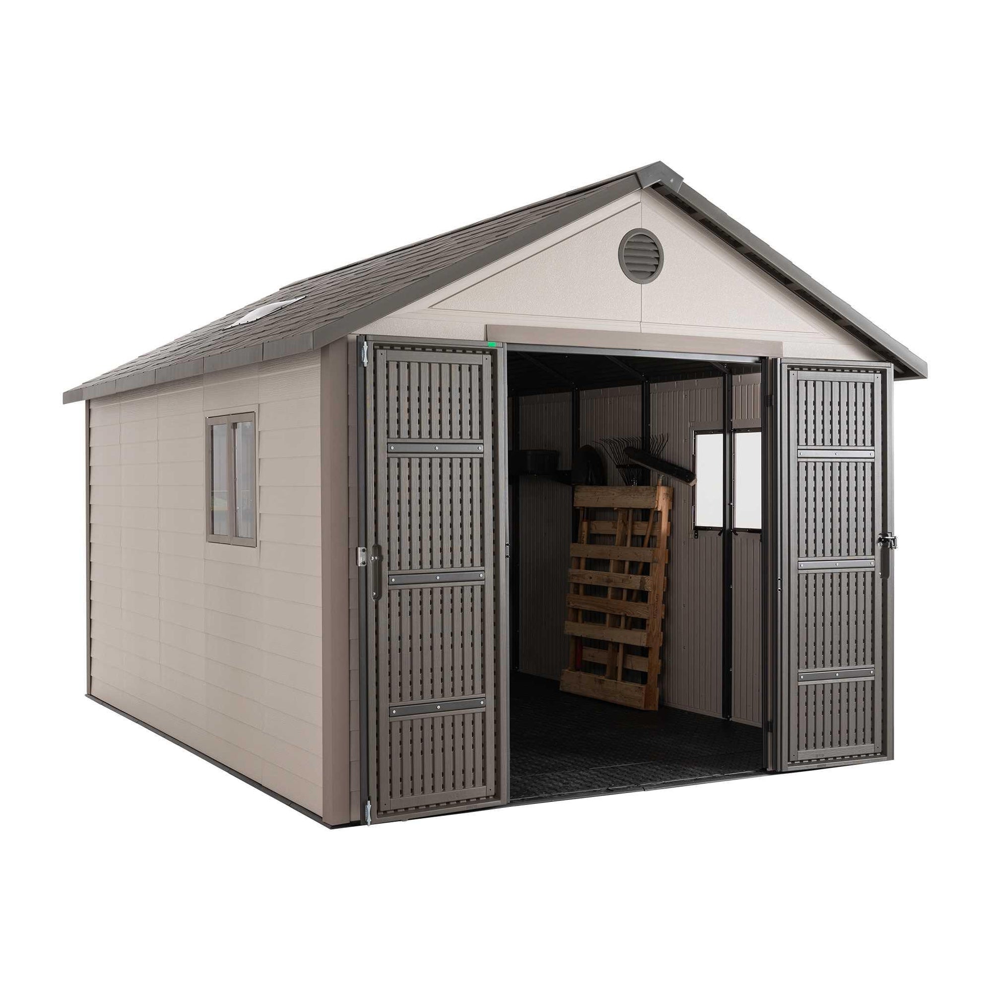Lifetime 11 Ft. X 13.5 Ft. Outdoor Storage Shed - Shop Now — Backyard Oasis
