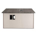 A small Lifetime 11 Ft. X 13.5 Ft. Outdoor Storage Shed - 6415 with a roof and a window.