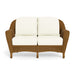The loveseat of the Tortuga Outdoor Sea Pines 6-Piece Loveseat Set - Mojave in white background