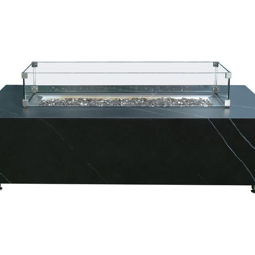  Rectangle Wind Screen for Fire Table