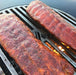 Succulent steaks searing on Arteflame grill grate, capturing the ease of achieving a perfect crust.