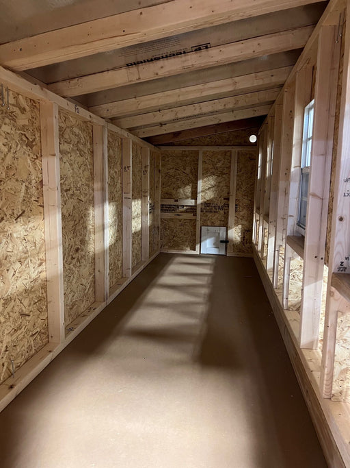 Inside view of the OverEZ Jumbo Chicken Coop showcasing ample space, designed to comfortably fit up to 30 chickens.