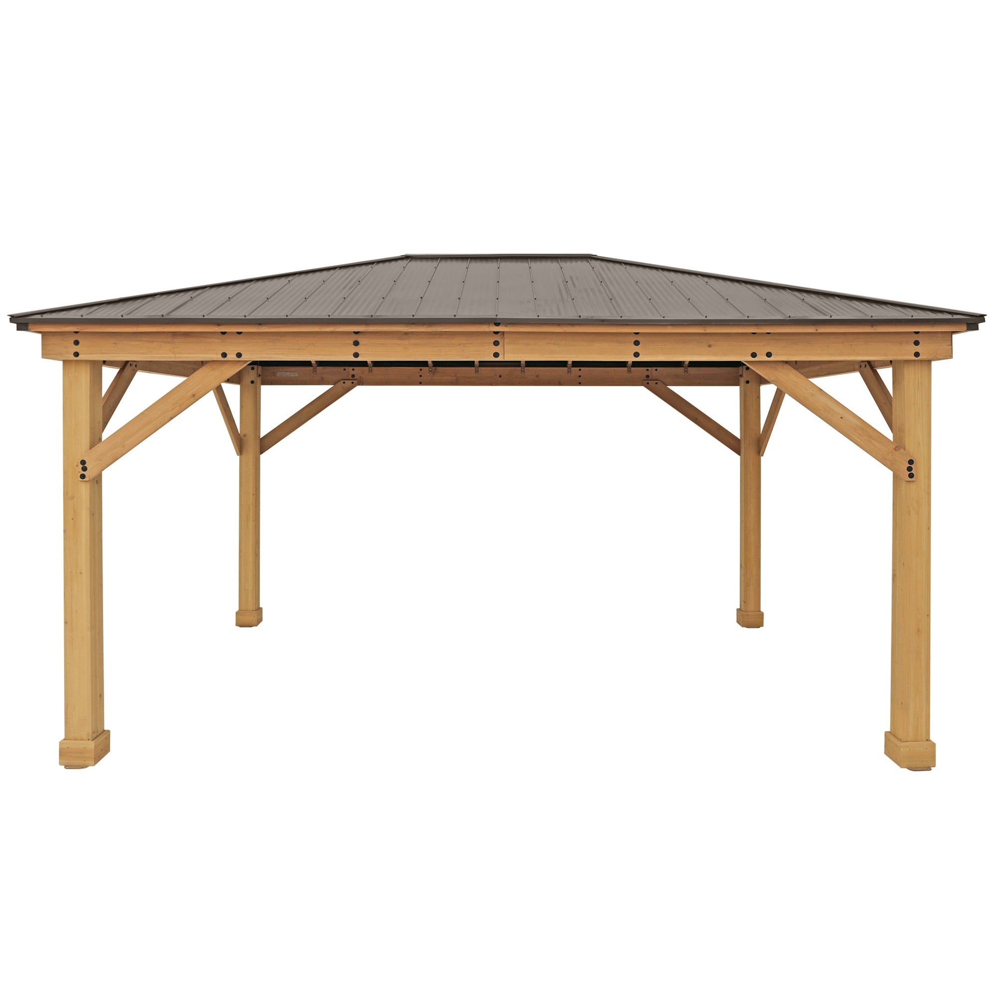 Pannello In Legno Cieco Per Privacy Yardistry Meridian – Adatto A Gazebo Lato 3,5 M – Cedro Naturale