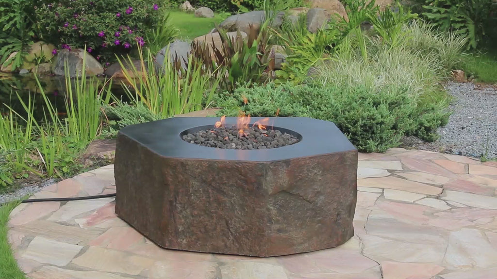 video of Elementi Columbia Fire Table - OFG105